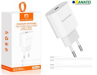 Carregador iphone15 typec para typec 30w hmaston CB23