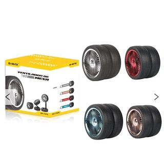 Ventilador Pneu 1 Peça de Mesa Ideal Para O Verão Carregamento Via USB com Led —BMAX