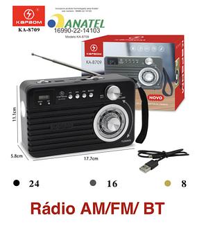 RadioRetro Vintage Fm Am Usb Sd Bateria BLUETHOOL