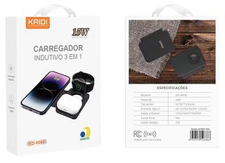 3in1 Carregador magnético sem fio Carregador magnético portátil KAIDA