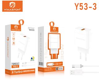 Carregador Completo TurboRápido H'maston 30w Type-c QC3.0
