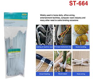 KIT LACRE 100PC 2.5*150MM