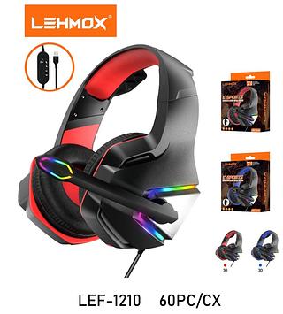 ￼Fone De Ouvido Headset Gamer Pc Celular USB Headphone Com Microfone Lehmox Lef-1210
