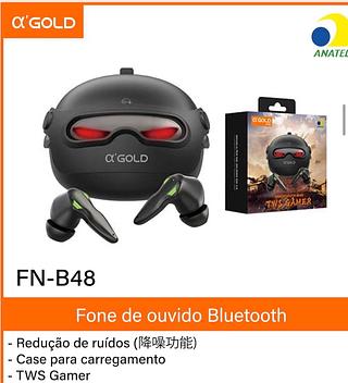 Fone De Ouvido Gamer Bluetooth Sem Fio AGOLD Tws