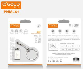 NOVA Mini Pendrive original Chaveiro Metal Usb 4G—AGOLD