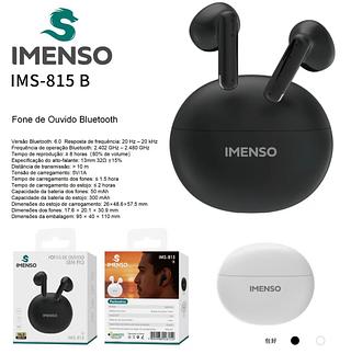IMENSO Fone Bluetooth V6.0 TWS In-Ear Bateria de Longa Duração