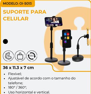 ￼Suporte De Celular Para Mesa Flexível Ajustável 360º