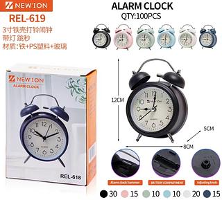 Relógio De Mesa Despertador Mecânico Alarme Potente