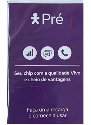 ￼Chip ViVO 4g/Compatível 5G Cadastra em qualquer DDD