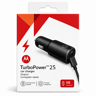 carregador para carro moto turbo 25+ V8