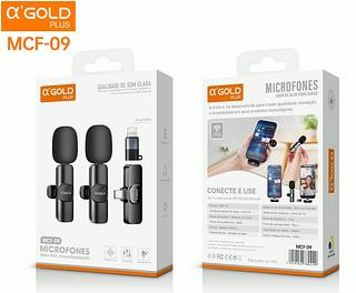 Kit2 Microfone Lapela Profissional Compativ Lighting E Tipoc—Agold