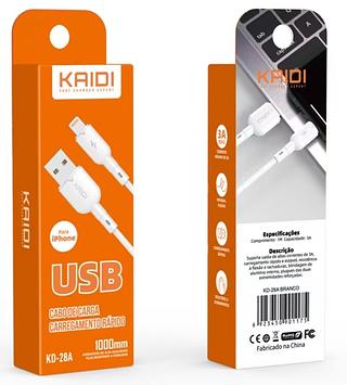CABO KAID Carregador Usb Celular iPhone Android Turbo Rápido