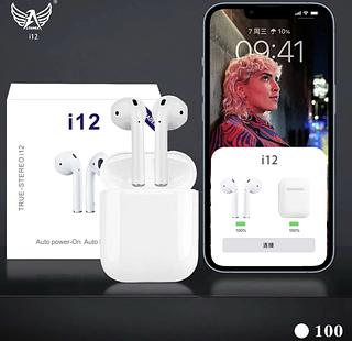 Fone I12 Tws Bluetooth V5.0 Touch Ios Android Com Nfe—Altomex