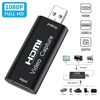 Placa Captura Mini 4k 1080p Hdmi Para Usb 2.0 Vídeo Live
