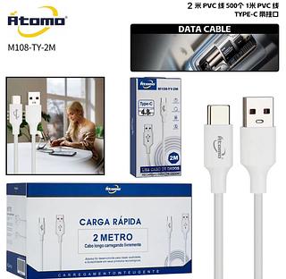 Cabo De Dados Carregamento Rapido para Typec— 2Metros