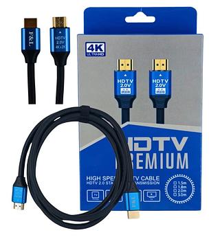 Cabo Hdmi 2.0 1,50 Metros 4k Blindado - Conectores 24k Gold