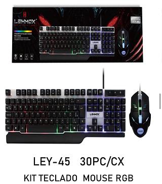 teclado game RGB KIT COM MOUCE LEHMOX