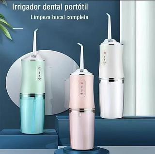 ￼Irrigador Dental Oral Recarregavél 220ml Higiene Limpeza Bucal Portátil Limpador de Dente