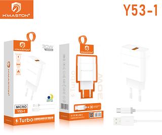 Carregador Completo TurboRápido H'maston 30w QC3.0 para v8