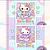 Livro de colorir Hello Kitty-50 imagens, capa mole holográfica, formato A5 120g