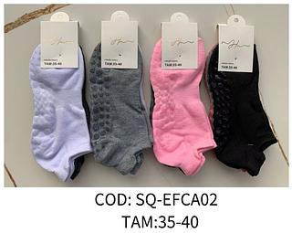 Kit 12 Pares Meia Soquete Antiderrapante Pilates e Yoga Quentinha 35-40