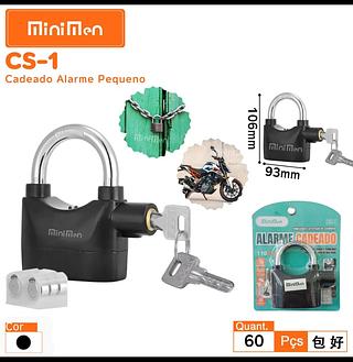 Cadeado Com Alarme Sonoro Antifurto Moto Bike Casa 110db-