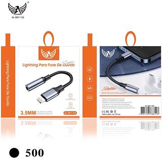Cabo Adaptador Auxiliar Fone Ouvido P2 Lightning iphone