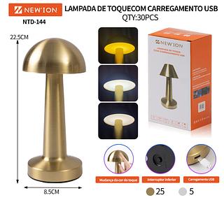 ￼A Nova Usb Levou Lâmpada De Mesa Recarregável Toque Escurecimento Noite Simples Bar Café De Jantar Pequena Cabeceira