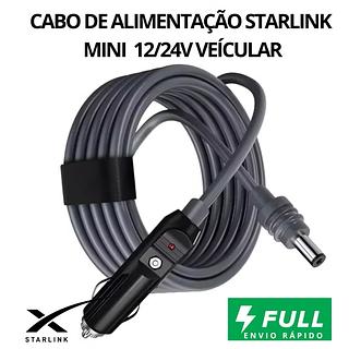 Cabo 3M 12v/24v De Carregamento Para Starlink Mini Cinzeiro