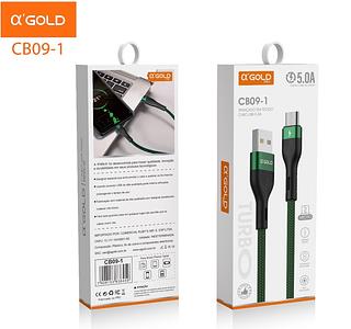 Cabo Dados Carga Rápida Para Type-c 5A 1m AGOLD V8