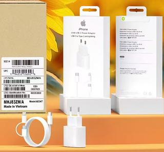 Carregador Para iPhone 8 11 12 13 14 15 16 17Tipo C 2 in 1 Nylon 1 MT 35W