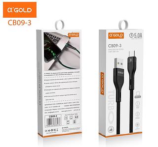Cabo Dados Carga Rápida Para Type-c 5A 1m AGOLD type-c