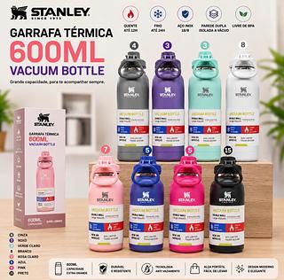 Garrafa Personalizada a Laser 550ml térmica inox Premium com base de silicone