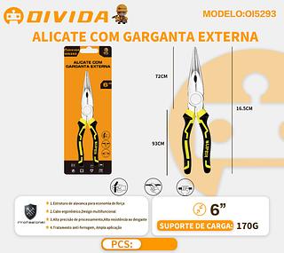 ￼Alicates 6 Polegadas em Aço Forjado Universal Corte e Bico Linha pro