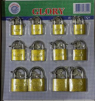 32，38，50mm Cartela Com 12 Cadeado Importado