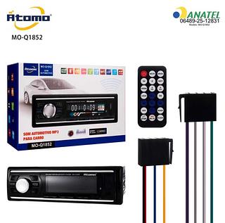 Som Automotivo Bluetooth Usb Rádio Fm