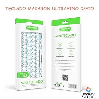 ￼Mini Leve E Portatil Teclado Magaron Ultrafino Silencio Com Fio USB Keyboard Dock