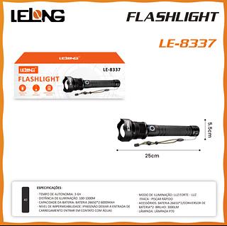 Lanterna tática led T9 P90 Grande forte recarregável zoom bateria