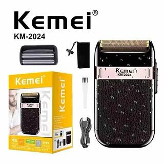 ￼Novo embalagem Shaver Kemei 2024 Maquina de barbear Barbeador Elétrico Maquininha Bivolt Recarregável