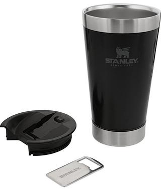 Copo Térmico Stanley Classic Com Tampa E Abridor 473ml preto