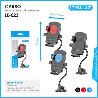 SUPORTE UNIVERSAL FLEXIVEL PARA CARRO