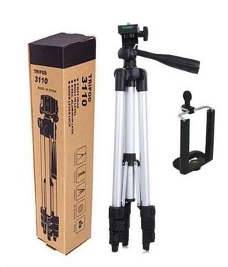 Tripé Universal De Alumínio 1.1Mt Para Celular E Câmera C/nfe