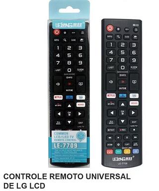 controle universao LCD/LED so LG 7709