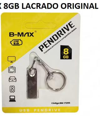 Pen Drive 8Gb Metal Usb 2.0 Original—Bmax