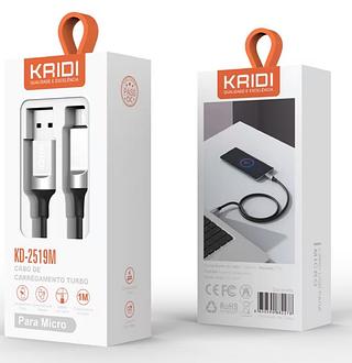 Cabo Dados Carga Rápida Para iphone 3.4A Kaidi