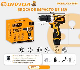 ￼Parafusadeira 12v Bateria Sem Fio 10mm Com Brocas linha domestica