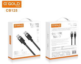 Cabo de Carregador Turbo 60W Duplo USB-c / USB 2 Em 1 Tipo C Para Tipo C / USB Original