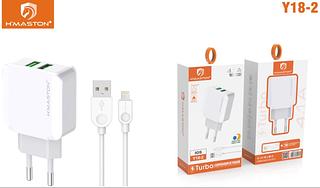 CARREGADOR HMASTON QUALIDADE 4.1A 2usb Para iphone
