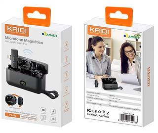 ￼Microfone de Lapela Sem fio Magnético Redução de Ruído Compativel Andriod e iPhone