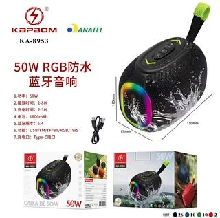 CAXIA DE SOM BLUETOOTH PROVA DAGUA 50W RGB